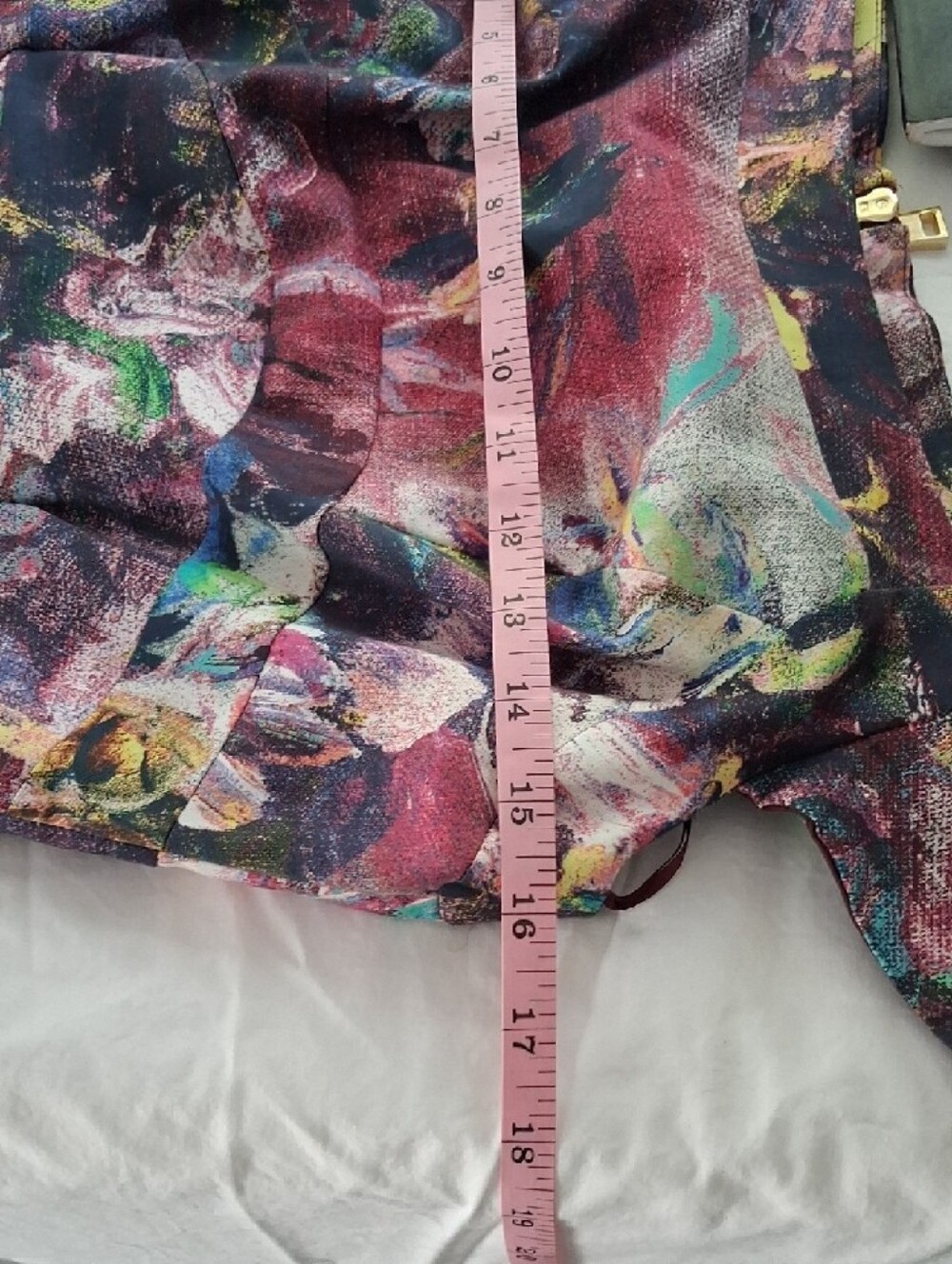 Painterly Floral Midi Sheath Dress in Multicolor - Picture 6 of 8